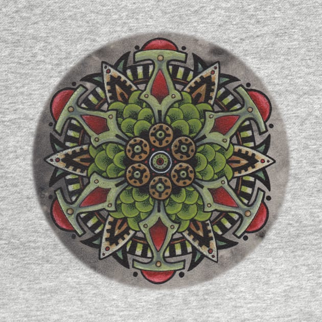 Photosynthesis Mandala T-shirt by Michael Gardner